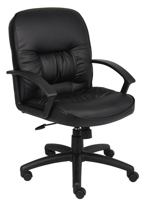 Boss Office Products Chairs Executive Seating, 28.5 inches x 27 inches x 38.5 inches, Black