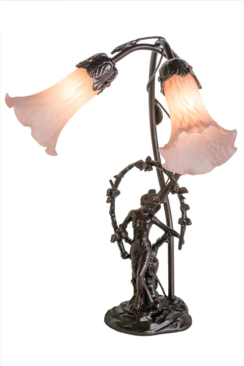Meyda Tiffany 68596 Lighting, 17" H, Bronze/Dark