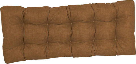 Blazing Needles Indoor/Outdoor Tufted Bench Cushion, 51" Wide, Mocha