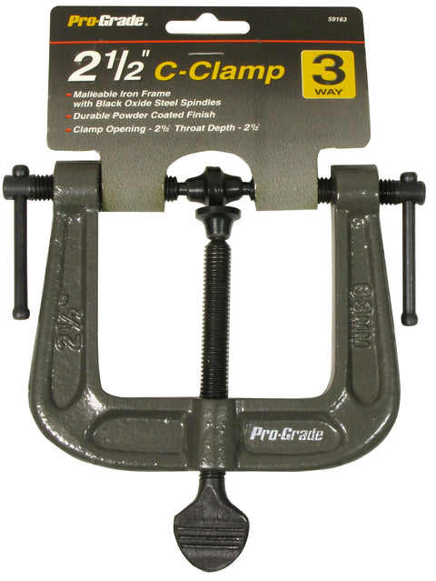 PRO-GRADE 2-1/2" 3-WAY C-CLAMP