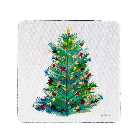 Betsy Drake Christmas Tree Coaster Set of 4