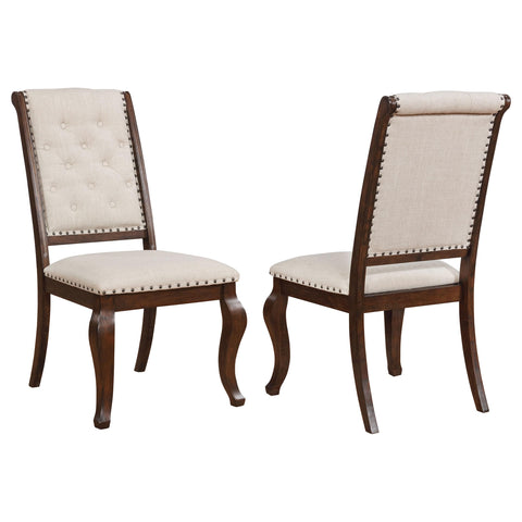 Coaster Home Furnishings Brockway Upholstered Dining Chair Antique Java 110312 (Set of 2)
