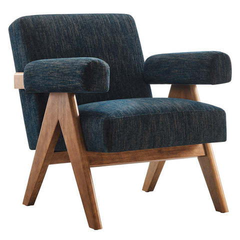 Modway EEI-6503-HEA Lyra Fabric Armchair, Azure Fabric