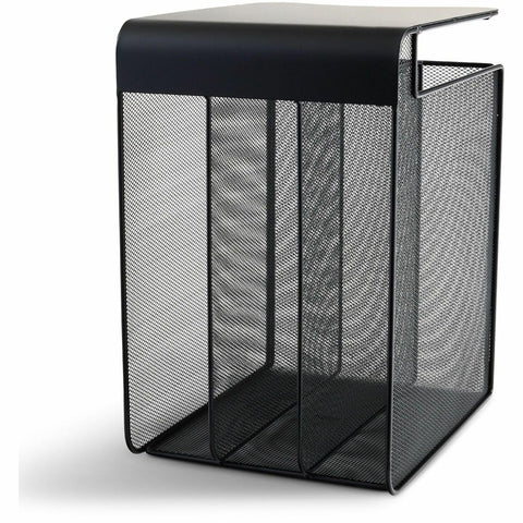 Safco Onyx Hanging Desktop Organizer with 3 Vertical Trays, Under-Desk Storage