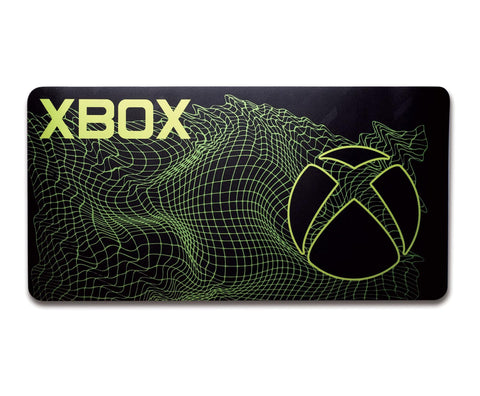 Xbox Black Graphic Protective Desk Mat Cover Organizer | Large Waterproof Mouse Pad for Laptop, Keyboard, Office | 12 x 24 Inches