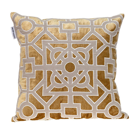 Parkland Collection Hazel Transitional Beige 18" x 18" Throw Pillow