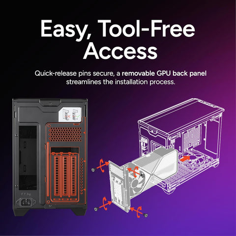 Cooler Master NR200P V2 Mini-ITX PC Case Ready, Top-Mount 280mm AIO, 357mm Vertical GPU Mount, Designed Ready Nvidia RTX 5090 | AMD RX 9070 XT, SFX PSU – Ready to Install, Tempered Glass, DIY