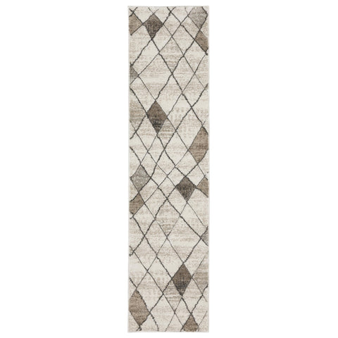Oriental Weavers Cambria Area Rug - 4928A - 1'10" x 7'6" - in Beige/Grey - Modern Style, Stain Resistant, Family and Pet Friendly, Entryway, Hallway Runner Rug