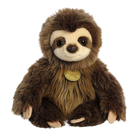 Aurora® Adorable Miyoni® Tots Baby Sloth Stuffed Animal - Lifelike Details Make a Cherished Companion - Perfect for Decorating Bedrooms or Classrooms - Brown 7.5 Inches