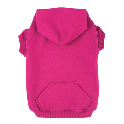 Zack & Zoey Basic Hoodie for Dogs, 12" Small, Raspberry Sorbet