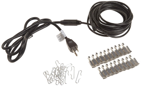 EasyHeat 20' Roof Deicing Cable, For Roof and Gutters, Pre-assembled for Ice and Snow Damage Prevention, 100 Watts