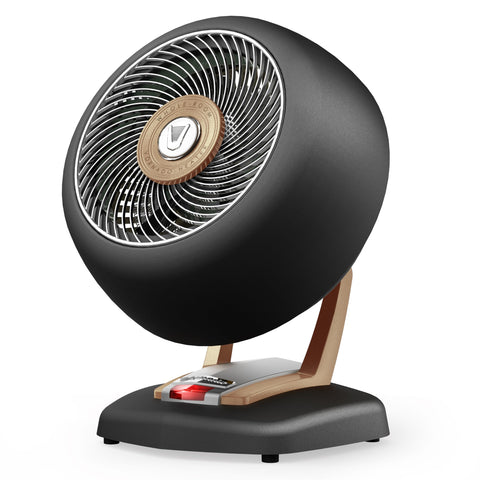 Vornado VHEAT® Vintage Metal Space Heater, 2 Heat Settings, Retro Midcentury Design, Whole Room Heat Circulation, Gentle Heating, Vintage Style for Home, Bedroom, and Office, Gunmetal