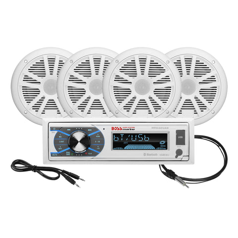 BOSS AUDIO SYSTEMS MCK632WB.64 MARINE STEREO PACKAGE BLUETOOTH