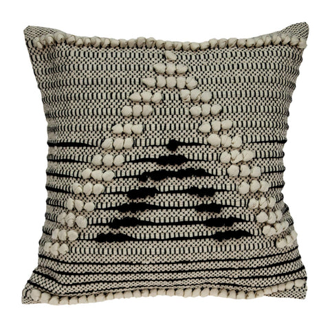 Parkland Collection Janice Bohemian Beige Pillow Cover with Poly Insert