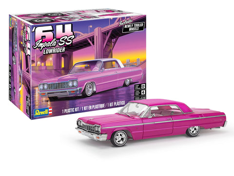 Revell 14557 '64 Chevy Impala SS Lowrider 1:25 Scale 154-Piece Skill Level 4 Model Car Building Kit