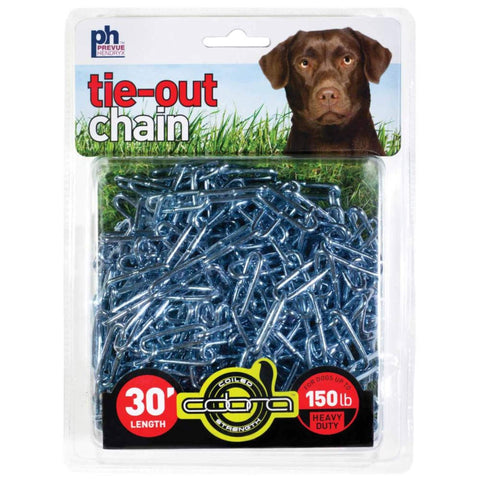 Prevue Pet Products 2126 Heavy-Duty 30' Tie-Out Chain, Silver