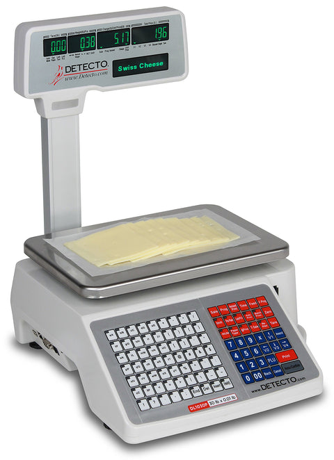 Deli Scale with Integral Printer, Tower Pole Display, 30 lb x 0.01 lb