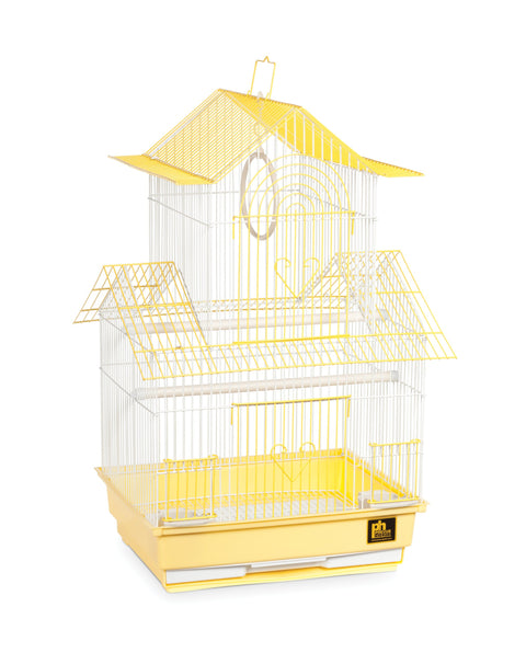 Prevue Hendryx SP1720-1 Shanghai Parakeet Cage, Yellow and White