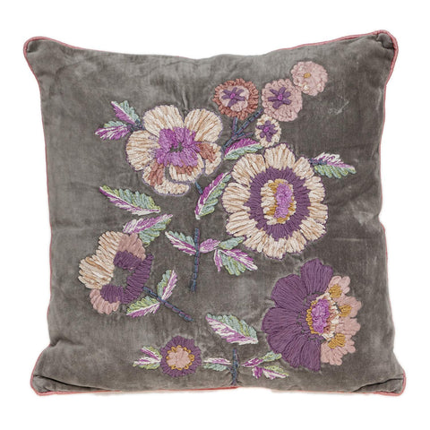Parkland Collection Penelope Transitional Beige Pillow Cover with Poly Insert