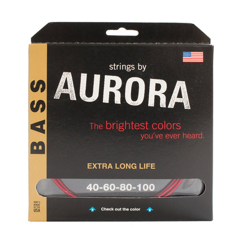 Aurora, / Premium Coloured Bass Guitar Strings (AURRB40-100)