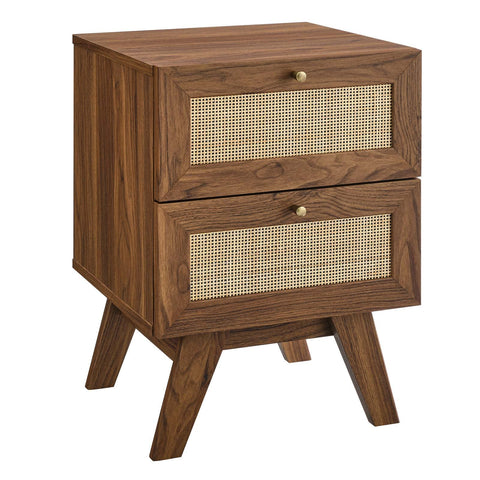 Modway MOD-7050-WAL Soma 2-Drawer Nightstand, Walnut