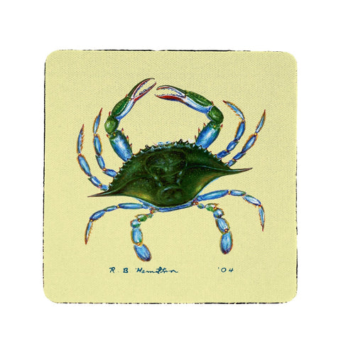 Betsy Drake Blue Crab Neoprene Coaster Set of 4