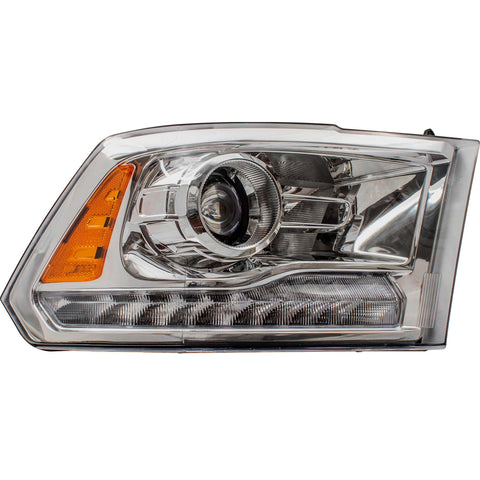 Headlight for 2015 ProMaster 1500 Projector Type w/Chrome Bezel for 2014-2015 ProMaster 2500 for 2013-2015 1500 for 2013-2015 2500 for 2015 4500 68093216AD Right CH2503244