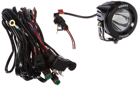 Vision X Lighting 9141251 Optimus Black Round 10W Narrow LED Spot Light - Pair