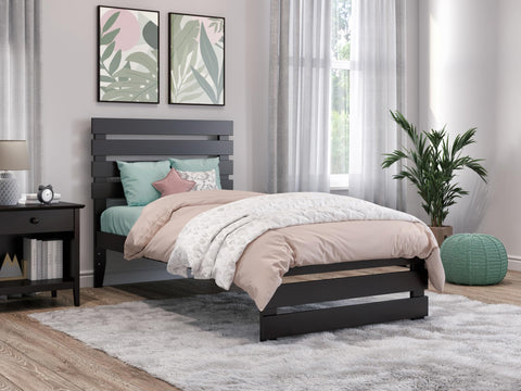Warren Platform Bed F with Foot Drawer ES