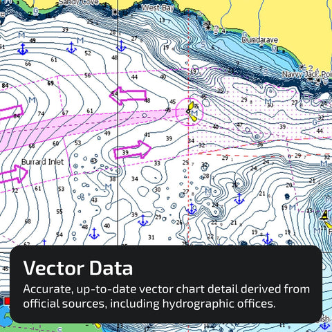 C-MAP Reveal Coastal - Gulf of Mexico and The Bahamas, Map Card for Marine GPS Navigation