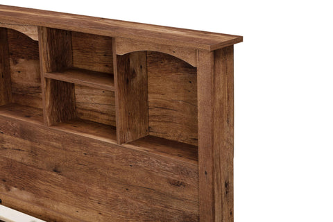 OS Home and Office Furniture Twin Sized Mountain Oak Bookcase Headboard