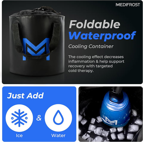 REATHLETE MEDIFROST Cold Therapy Machine | Wearable, Adjustable Knee and Shoulder Pad | Circulating Portable Easy to Use Ice Machine | for Post-Surgery and Helps Reduce Swelling