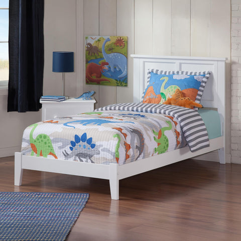AFI, Madison Twin XL Foundation Bed, White