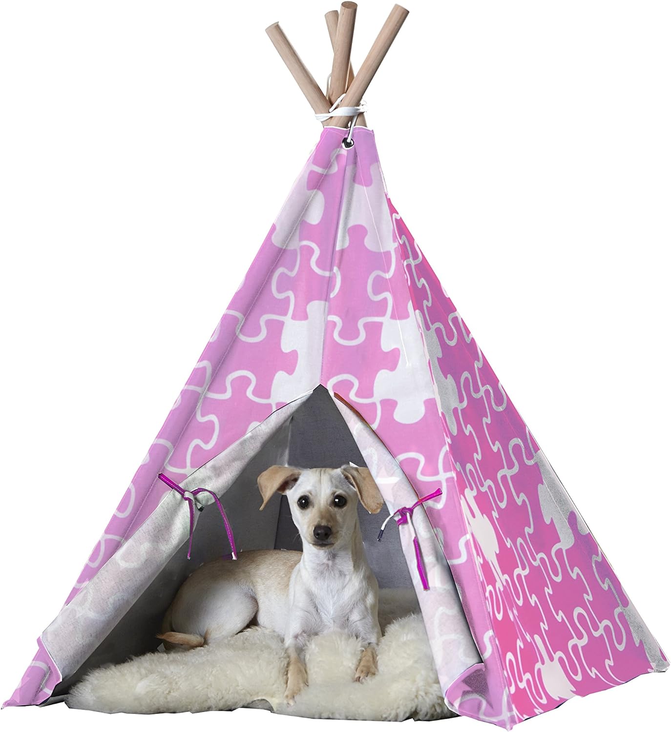 Pet Teepee  Pink Puzzle