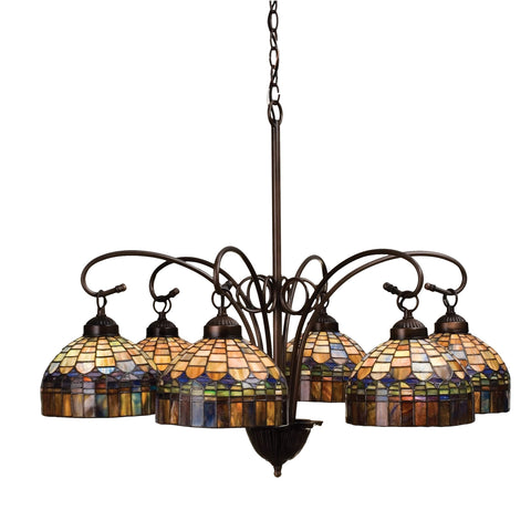 Meyda Tiffany 18693 Lighting, 31" Width, Finish: Green/Blue Pbag
