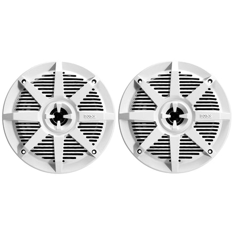 BOSS Audio Systems MR52W 5.25 inch Marine Boat Stereo Speakers - 150 Watts Coaxial, 2 Way, Full Range, 4 Ohms, Weatherproof, Sold in Pairs