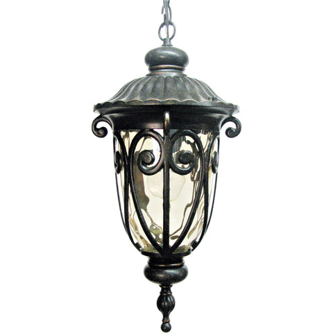 Nine-Inch Incandescent Hanging, 1-Light Exterior Light