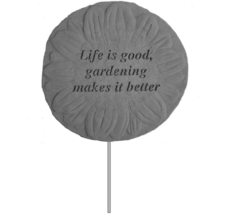 Kay Berry Inc Life is Good…Garden Stake, Multi Color
