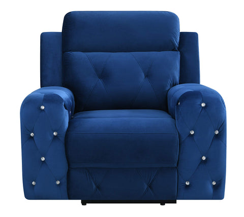 Power Recliner Blue Velvet (Hlr-64)