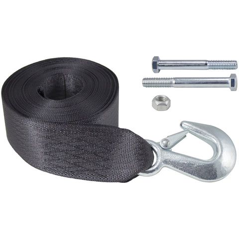 GOLDENROD Dutton-Lainson 6249 20-ft Winch Strap with Hook 4000 lb, 2' x 20", Color May Vary