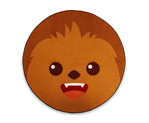 Ukonic Star Wars Chewbacca 52-Inch Round Printed Area Rug | Indoor Floor Mat, Accent Rugs for Living Room and Bedroom, Home Decor for Kids Playroom | Movie Gifts and Collectibles