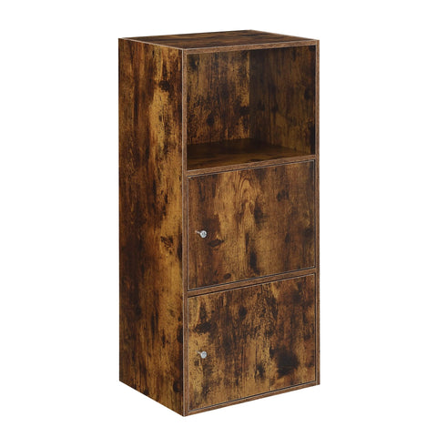 Convenience Concepts Xtra Storage 2 Door Cabinet with Shelf, Barnwood