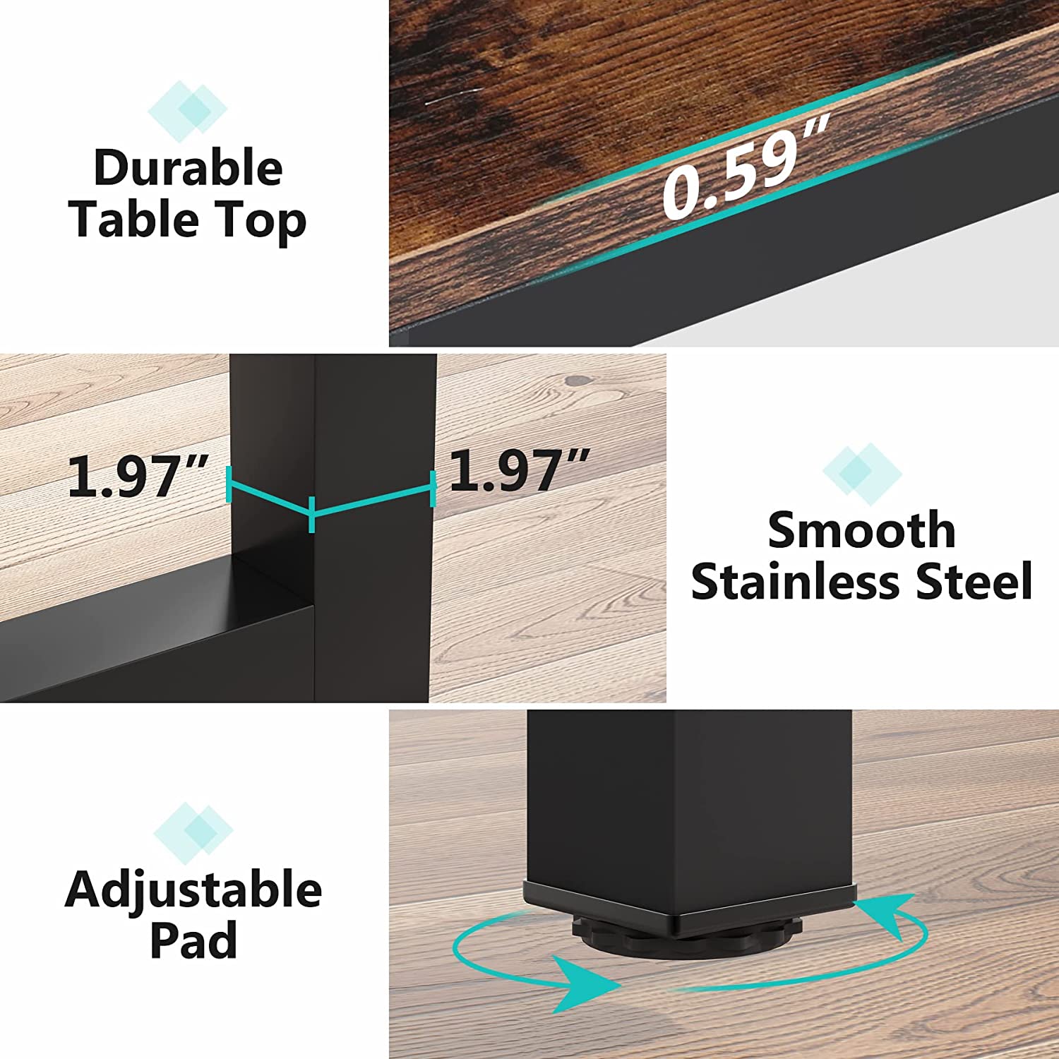 Simple Conference Table, Rectangular Meeting Table Computer Desk