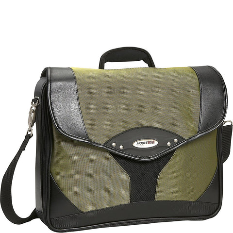 Mobile Edge Select 15.6 inch Nylon Laptop Briefcase Bag for Men and Women, Business, Work, Travel, Compatible with MacBook 17 inch, Yellow/Black, MEBCS4
