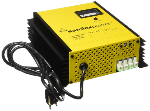 Samlex America Solar SEC-1215UL SEC-UL Series 12V Battery Charger,15 Amp, Yellow