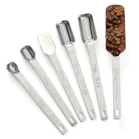 Norpro 3060 Stainless Steel Measuring Spoons, Set of 6