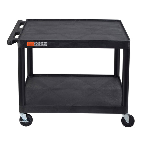 Luxor LP27-B 27"H AV Cart - Two Shelves