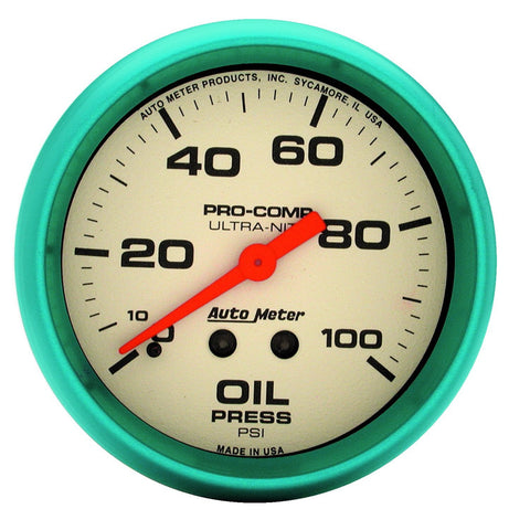 Auto Meter 4521 Ultra-Nite Oil Pressure Gauge