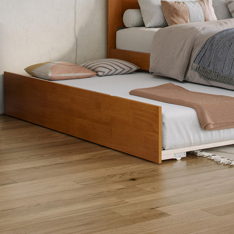 AFI Urban Full Size Trundle Bed in Light Toffee