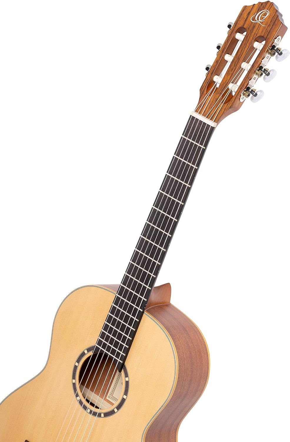 Ortega Guitars 6 String Family Series 1/2 Size Left-Handed Nylon Classical Guitar w/Bag, Spruce Top-Natural-Satin, (R121L-1/2)